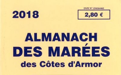 L’almanach des marées des Côtes d’Armor 2018 vient de paraître