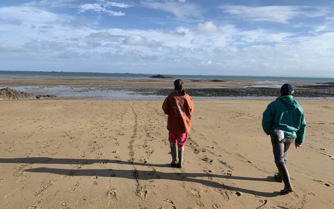 Sensibilisation des pêcheurs à pied à la plage du Moulin